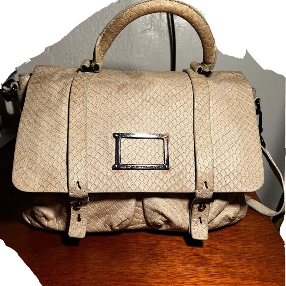 Marc Jacobs snakes skin messanger crossbody Bag
